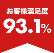 お客様満足度 93%